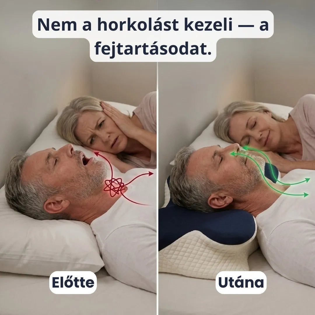 Relaxa™ Horkolás Elleni Ergonomikus Párna