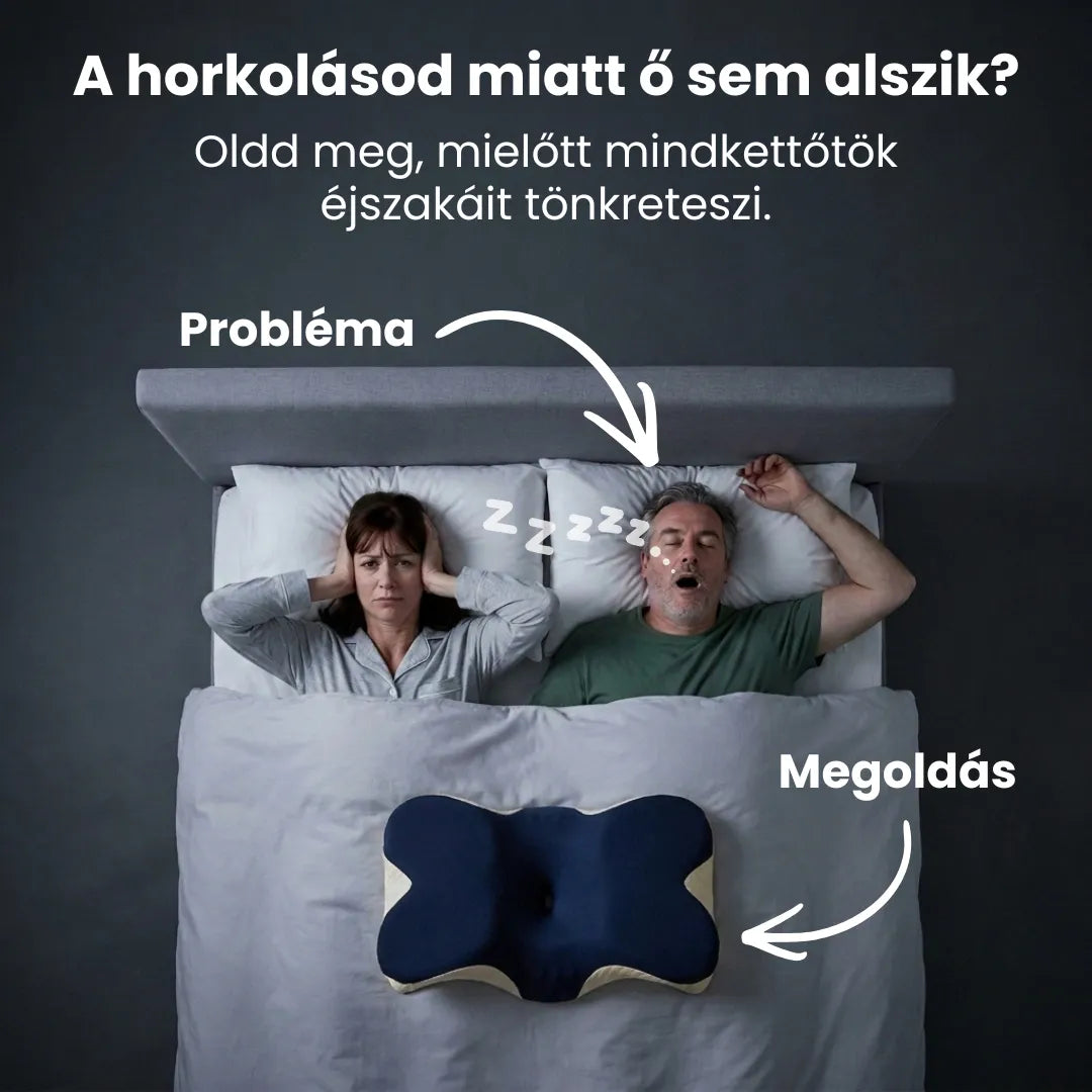 Relaxa™ Horkolás Elleni Ergonomikus Párna
